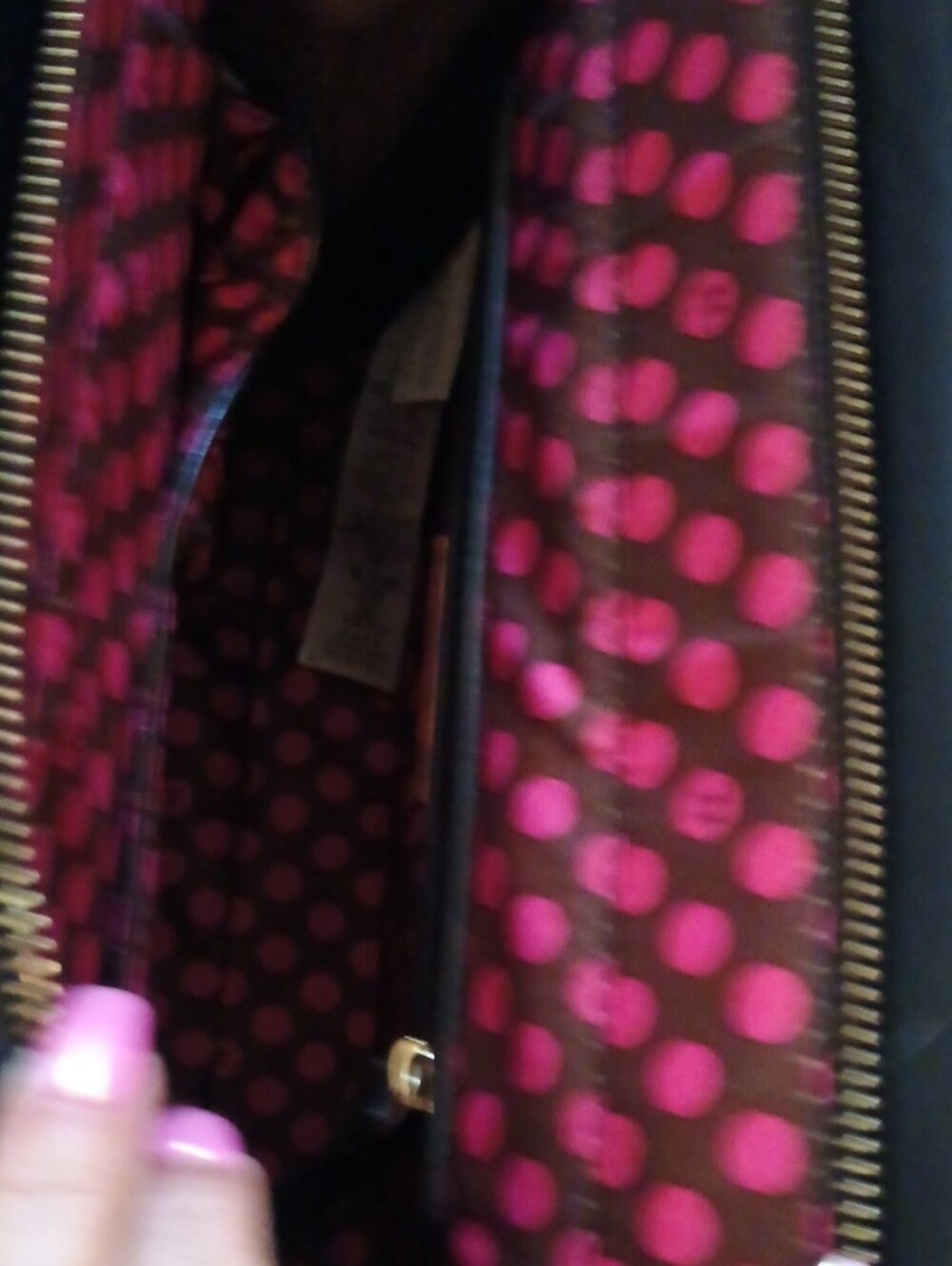 Nicole Lee Black, White & Red Graphic Checker Tote - Picture 5 of 6